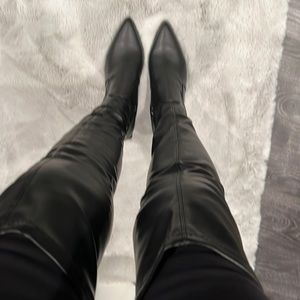 Over the knee pleather boot, size9,never worn
